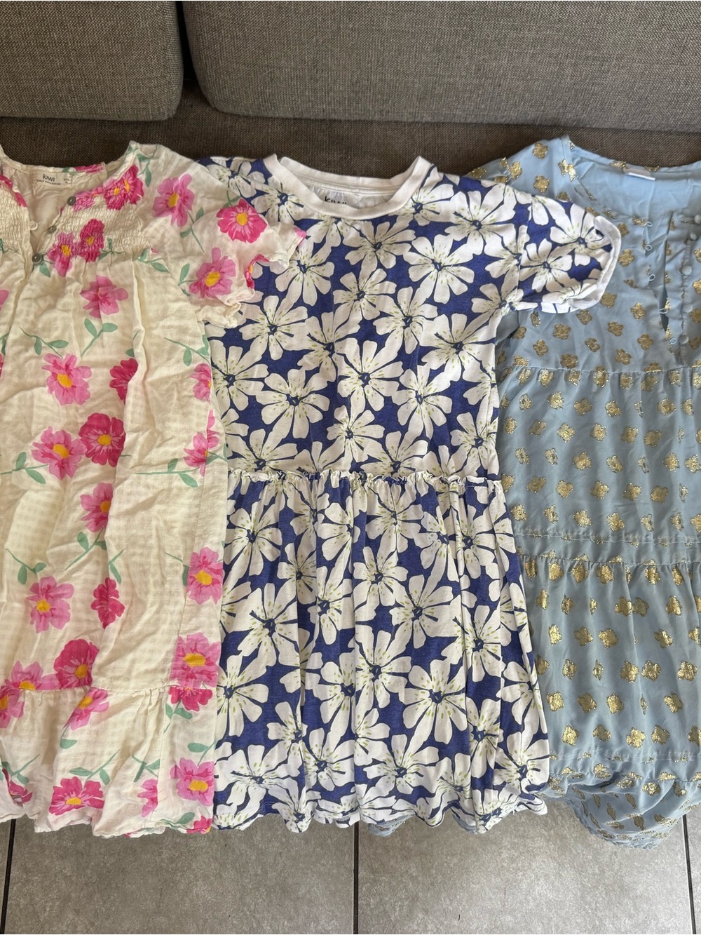 Girls Floral Dress Trio - zara, kiwi collection